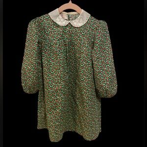 Cottagecore dress w Peter Pan Collar